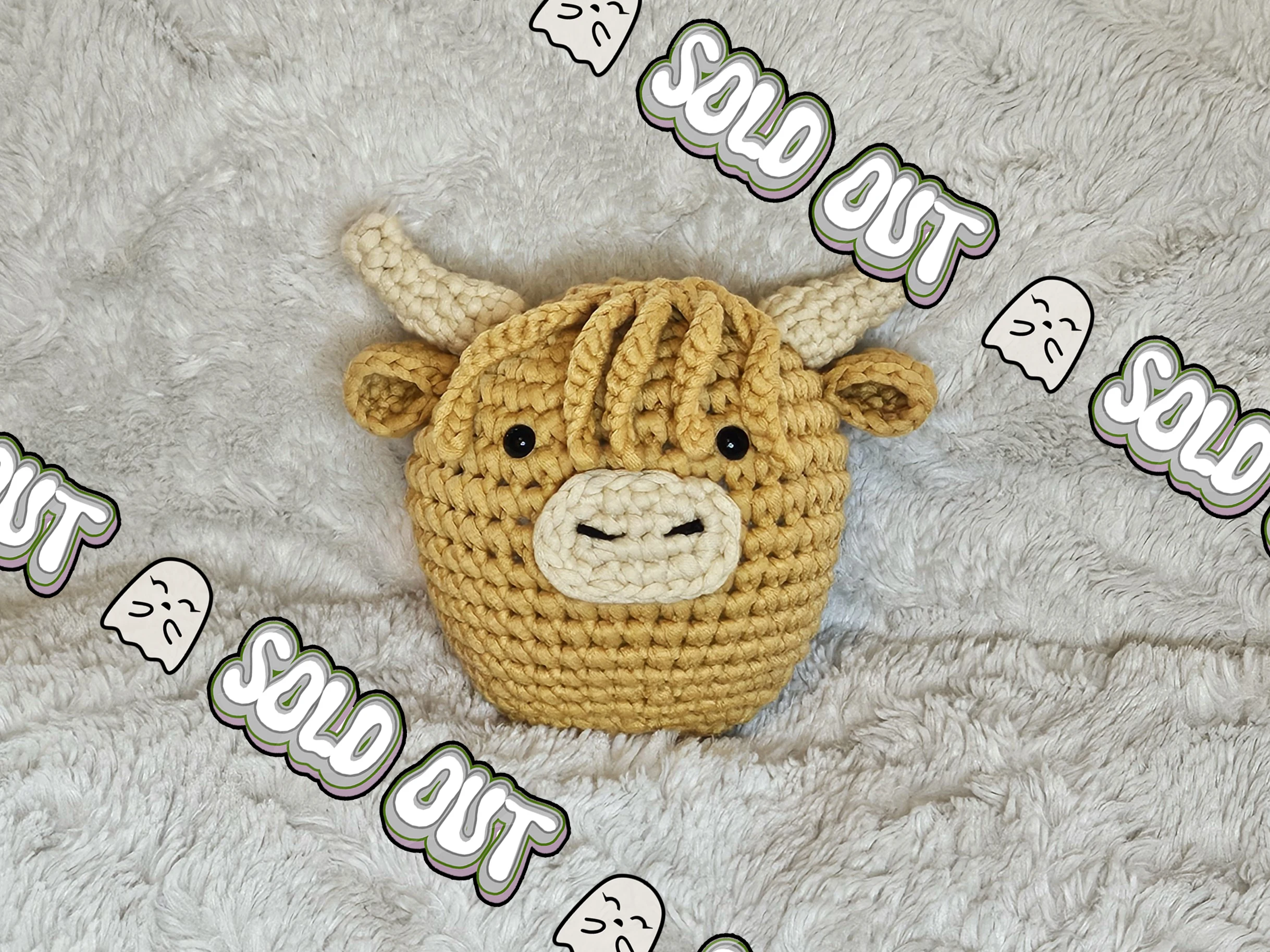 CrochetBox Highland Cow Crochet Plushie